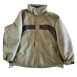 Gerry Men's Grey Insulated Jacket Snap Button & Zip Front & Side Pocket Size L